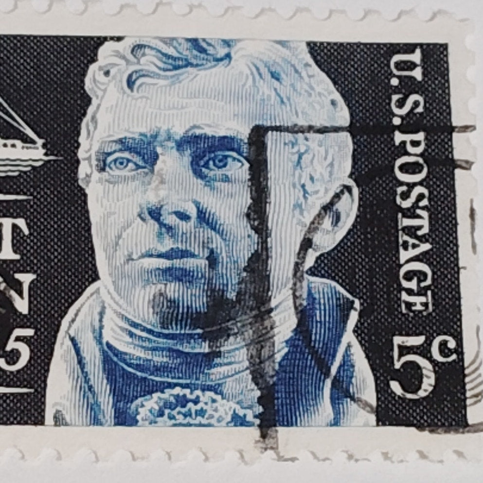 1965 Scott #1270 – 5¢ Robert Fulton / Steamboat Bicentennial – Canceled