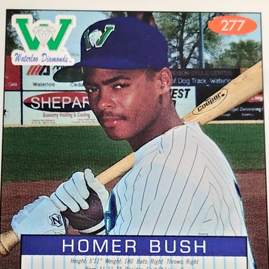 Homer Bush, Waterloo Diamonds, #277, 93-94 Fleer Excel Minor Leagues