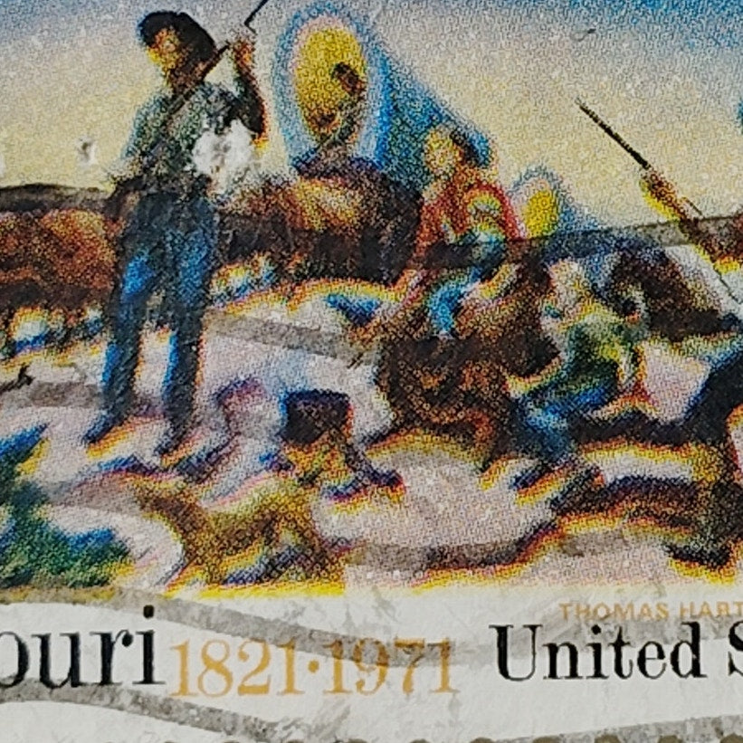 1971 US Postage Stamp Scott #1426 8c Missouri Statehood Thomas Hart Benton Used