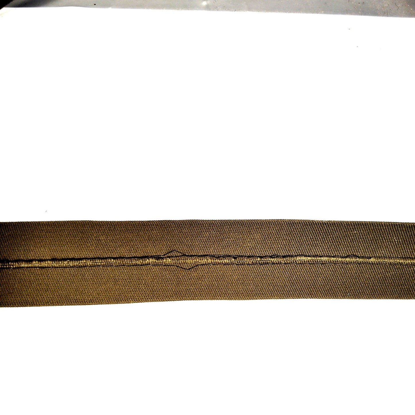 US Navy Air Warfare Subdued Tape Black on ODGE – 8" × 1‑1/4" Folded Twill