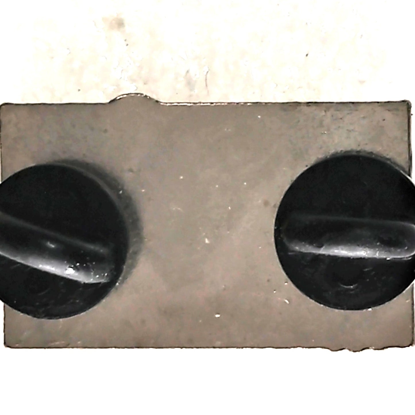 POW MIA Never Forgotten Dog Tag Superimposed on Flag Hat Lapel Pin 1‑1/8" × 5/8"