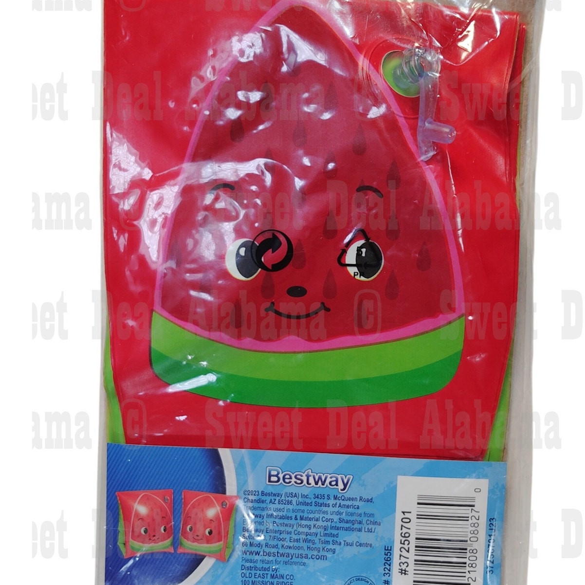 H2O Go! Kids Armbands Floaties, Melon Red, Ages 3-6, 6.5" x 5" x 6" Inflated