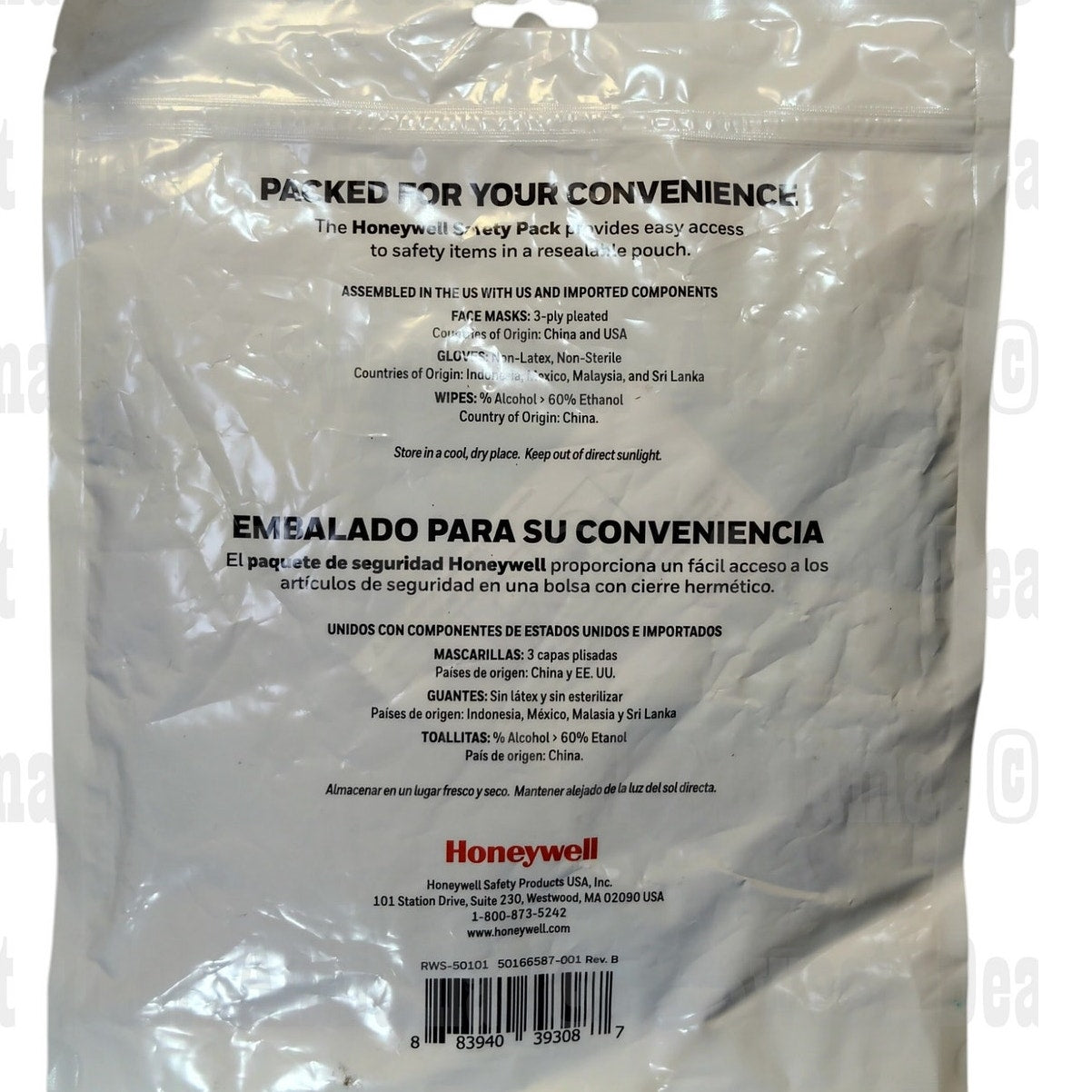 Honeywell Emergency , Multi-Pack, Safety Pack in resealable pouch