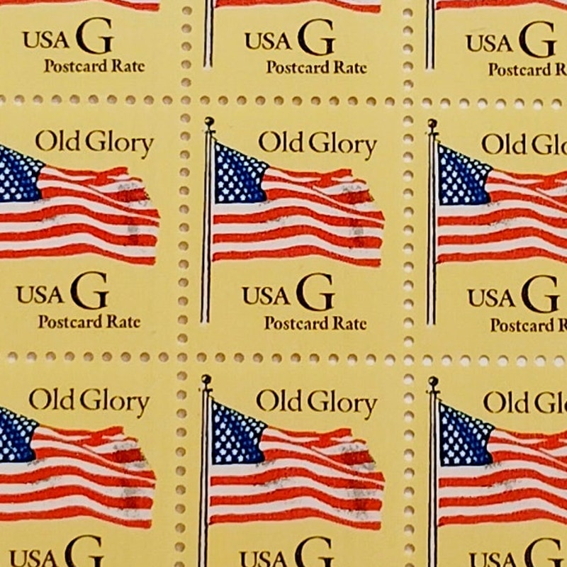 Block of 15 – 1994 USA “G” Rate Old Glory Postcard Stamps MNH