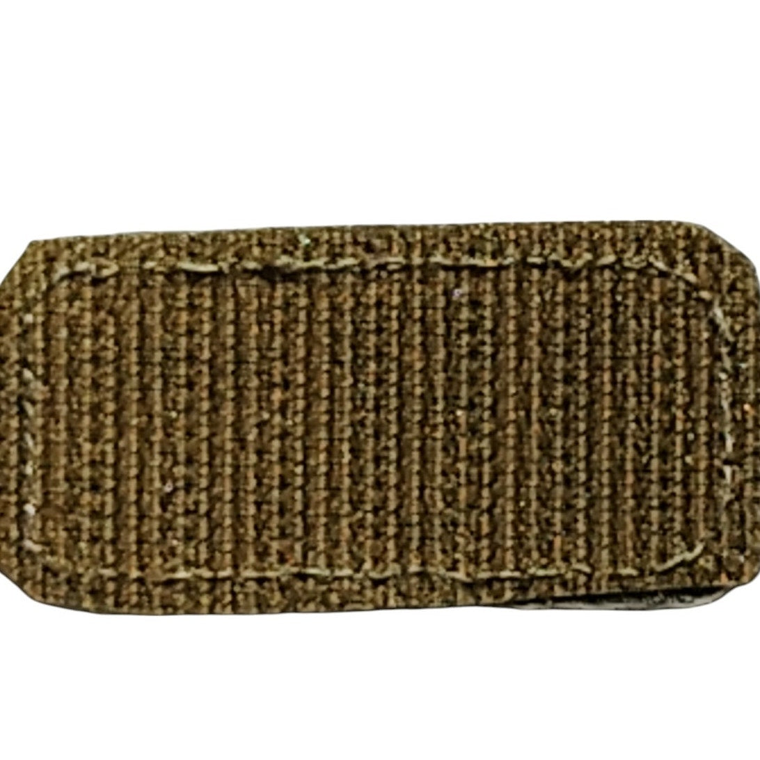 Mil-Spec Embroidered Blood Type Patch AB NEG Coyote Hook-n-Loop Back Tactical ID