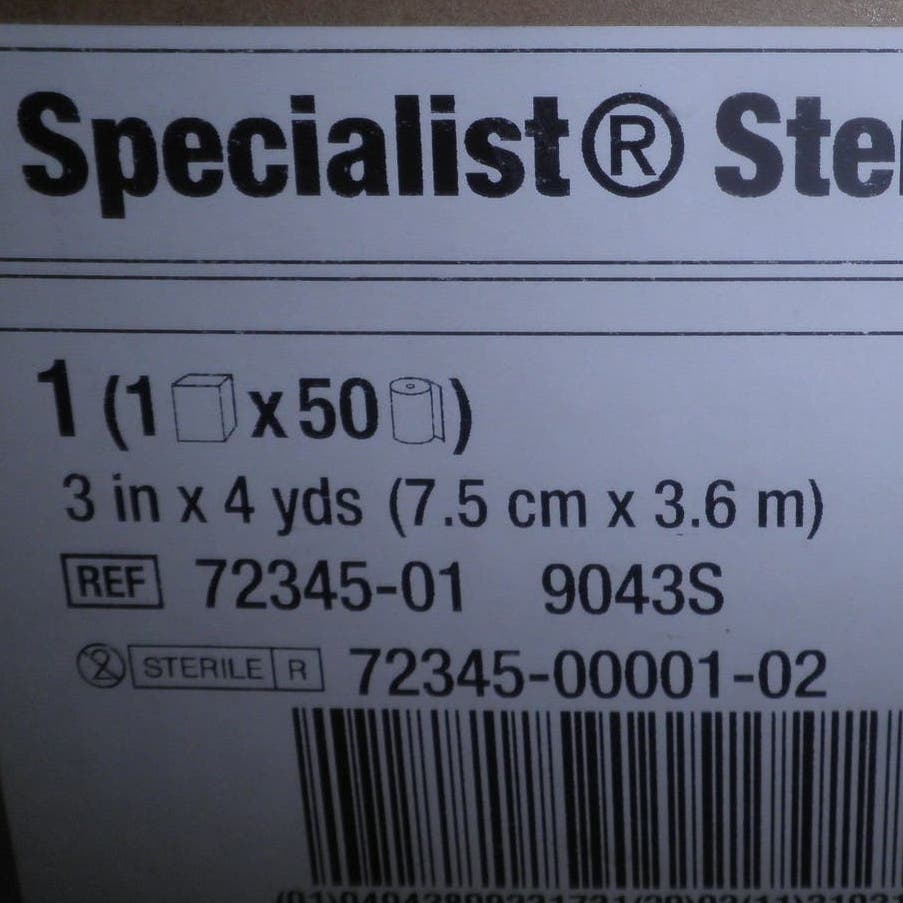 Specialist 50 Count, Cast Padding Non-Sterile Cotton/Rayon White 3 in. X 4 Yds.