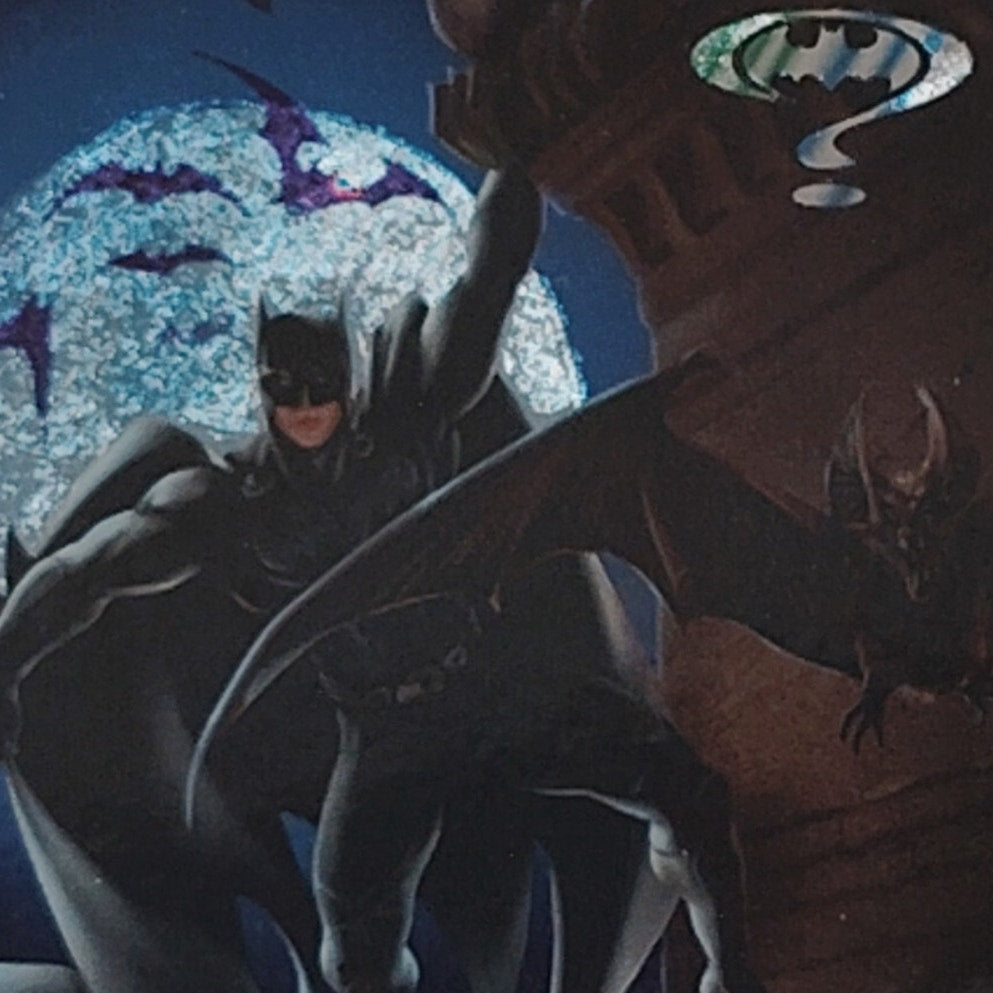 Sentinel 1995, Fugitive, Metallic Collector's Card #43 Batman Forever, DC Comics