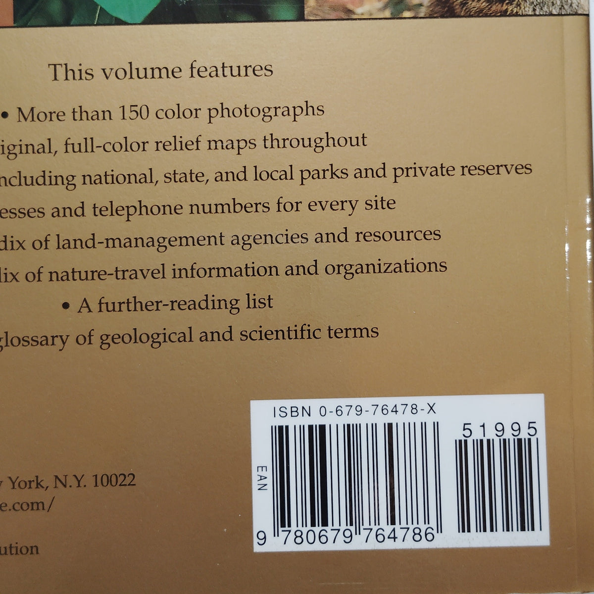 Smithsonian Guides Natural America Mid‑Atlantic States Softcover LN 1996