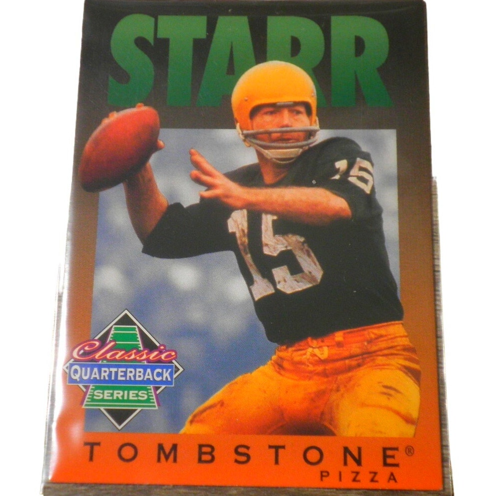 Bart Starr 1995 Tombstone Pizza Classic Quarterback Series #10 of 12 Set - NMMT