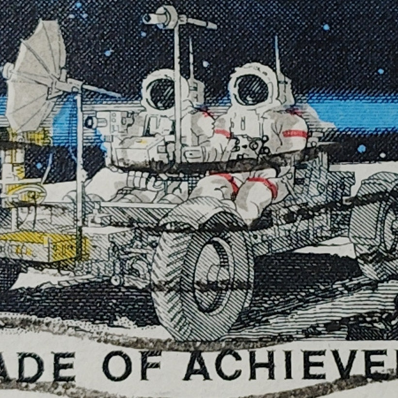 1971 US Postage Stamp Scott #1435 8c Space Decade of Achievement Rover Used