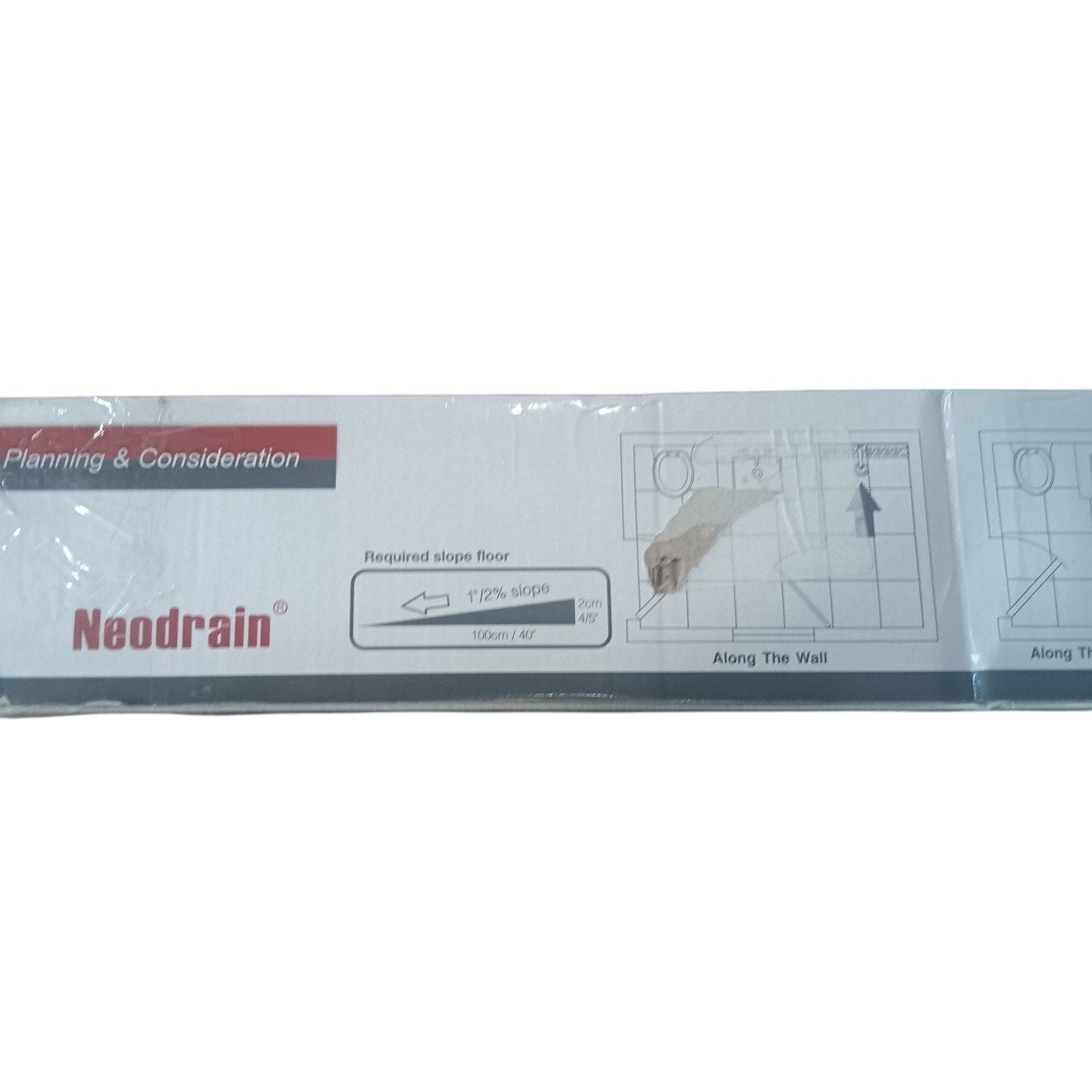 Neodrain ZA3G0124 – 24" Linear Shower Drain, Stainless Steel, Brushed Finish