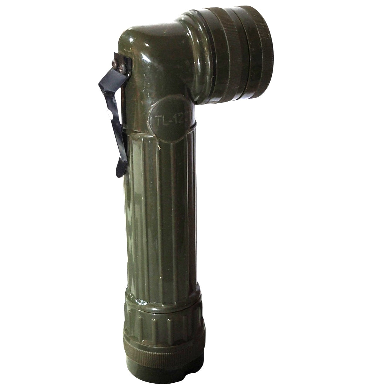 TL-122 Military Surplus Flashlight w/Red, Green, Yellow & Blue Lens & Extra Bulb