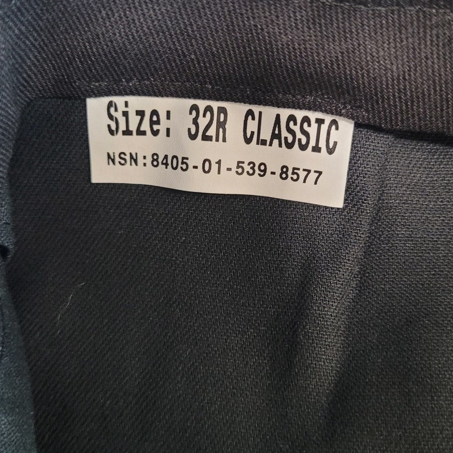 Men’s Service Trousers - Size 32R - Shade 3346 - Classic Fit - Poly/Wool - NWT