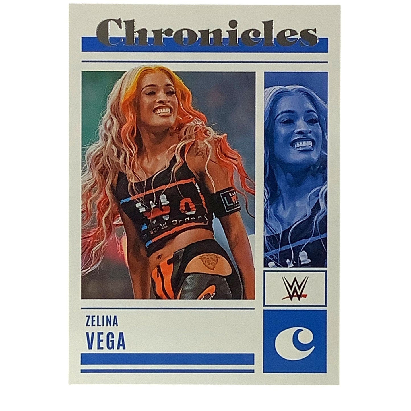 Zelina Vega, WWE, Card 90, 2023 Panini - Chronicles WWE Collectors Card, NM+