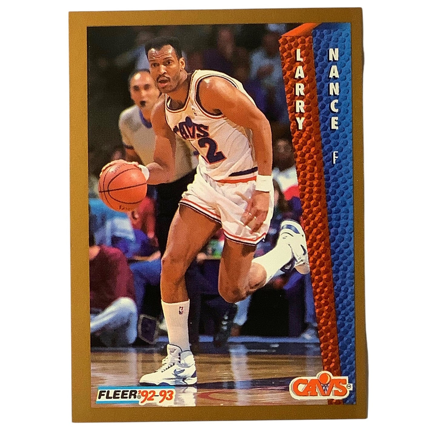 Larry Nance (F), Card #42, Cleveland Cavs (Cavaliers), 1992-93 Fleer NBA