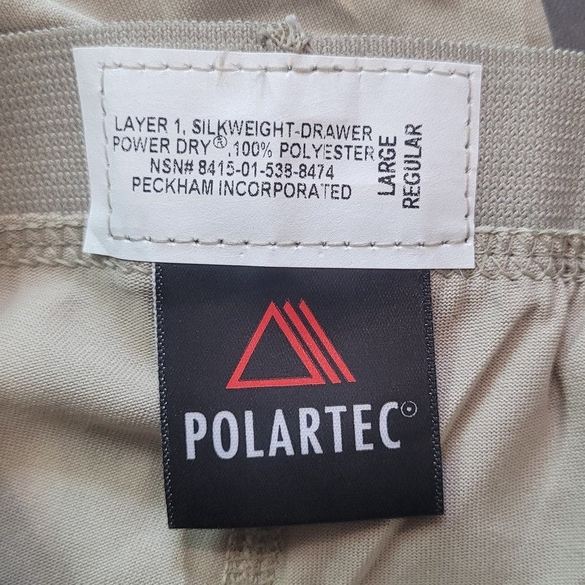 Polartec Cold Weather Drawers – Large-Reg | Coyote Brown | FR Thermal Base Layer