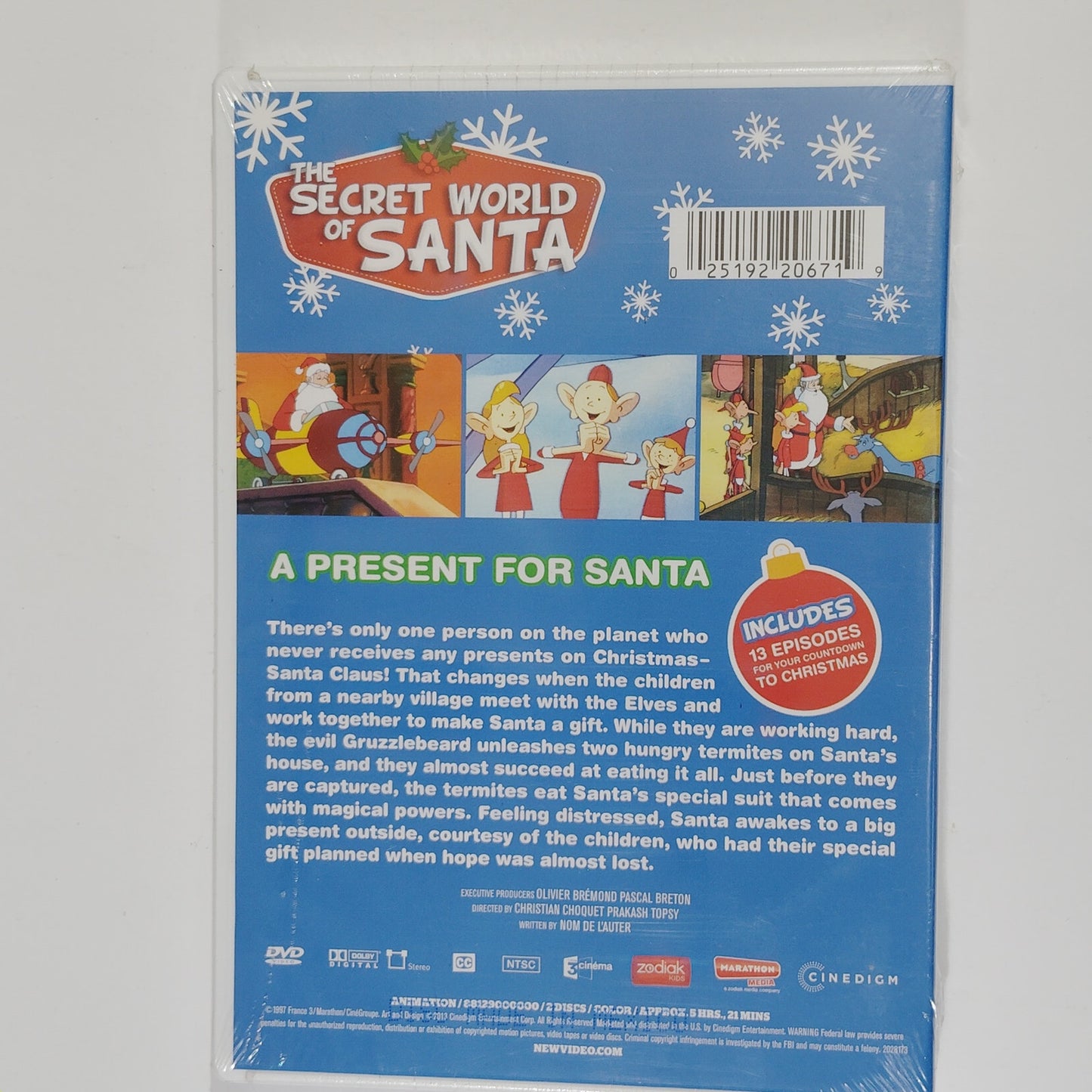 Secret World of Santa Claus: A Present for Santa (DVD, 2013) Animated 2-Disc Set