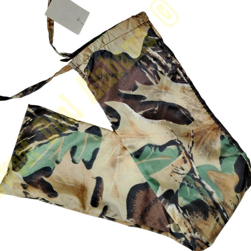 Woodland Forest Camo Pouch, 18.75"H x 3.75"W With Drawstring Closure, U/K Use