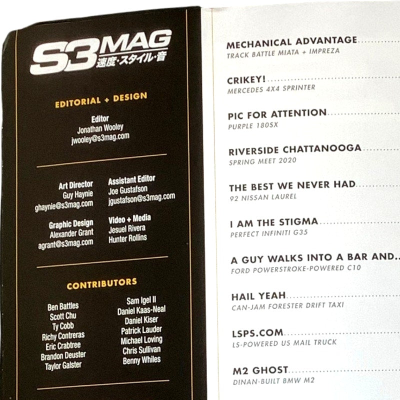 Issue 54, 2019 S3 Mag: C10 LaurelS13MX5 S2K G35 M2 Sprinter IS300 '40 Ford &More