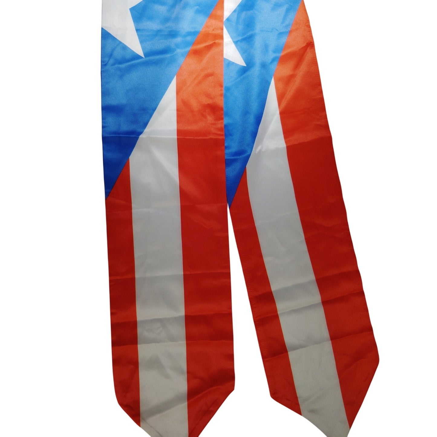 Puerto Rican Flag Sash 6"x64" Fabric Costume Accessory Red White Blue Pride Wear