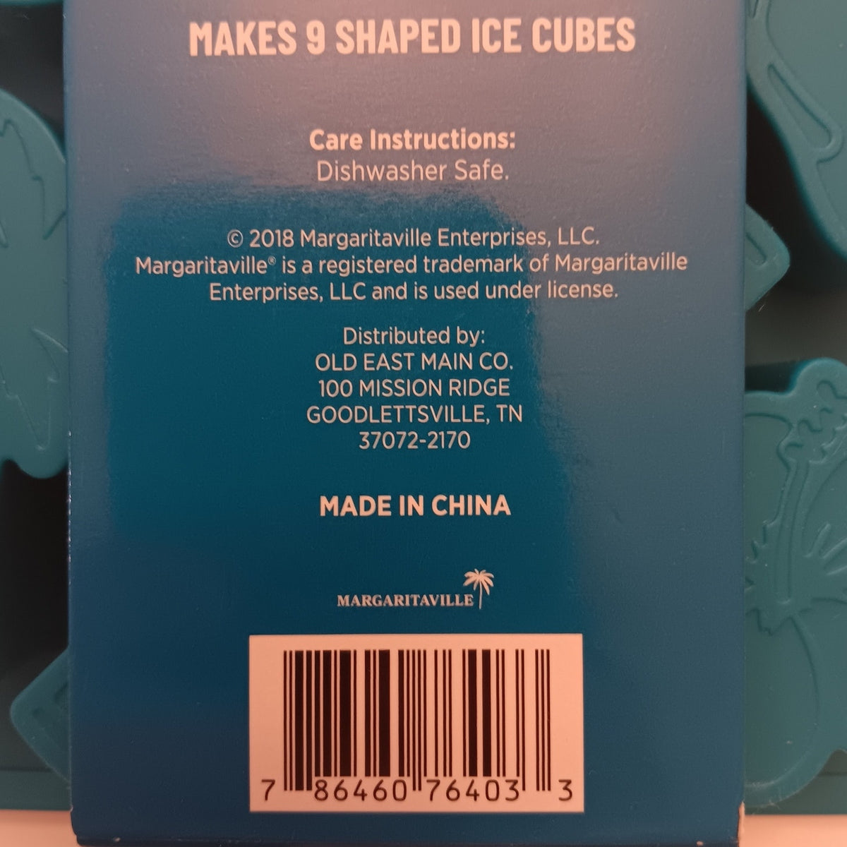 Margaritaville Tropical 2-pack Silicone Ice Cube Molds - 9 Island Shaped Cubes