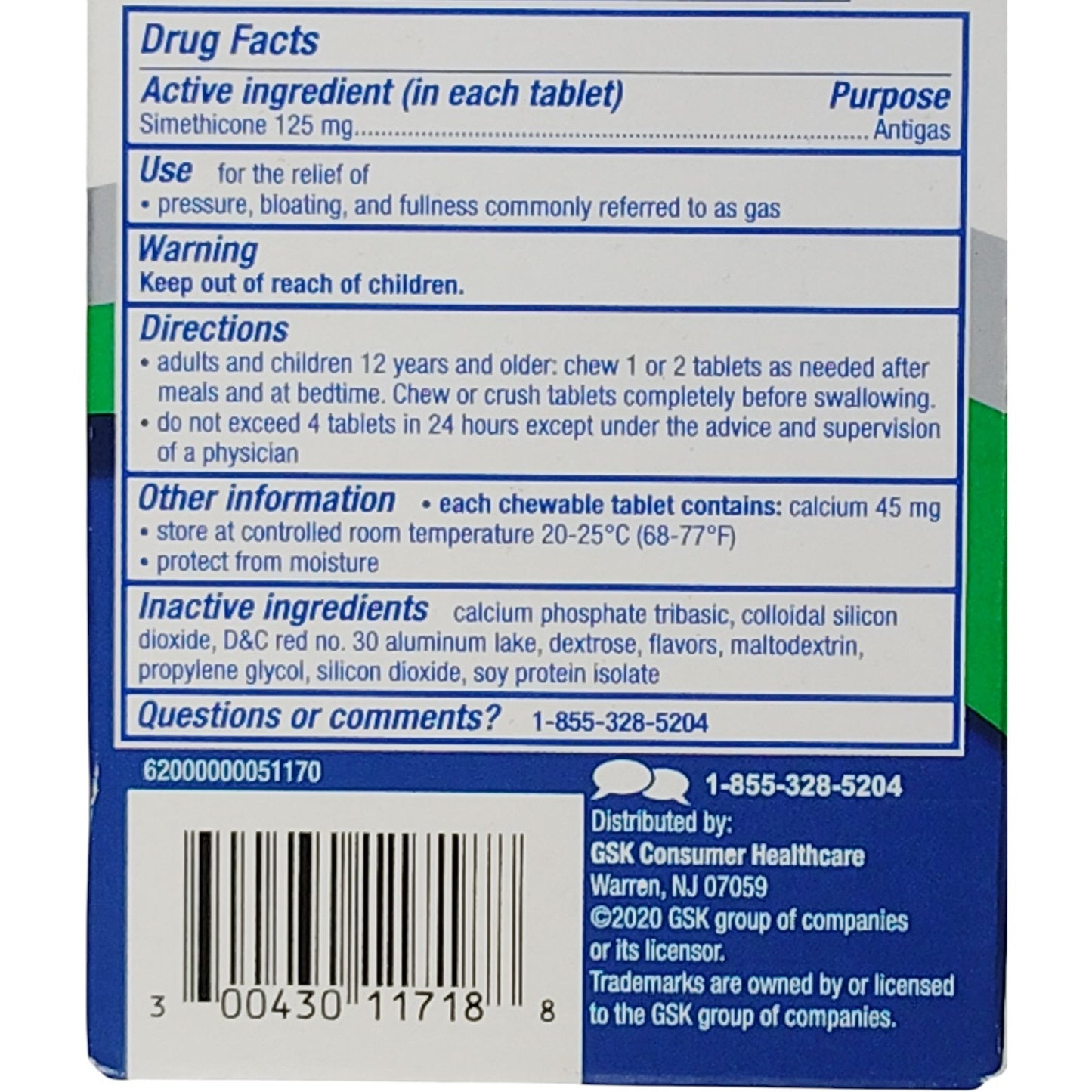 Gas-X Extra Strength – Cherry Crème Chewables – 18 Ct – Exp. 02/2027