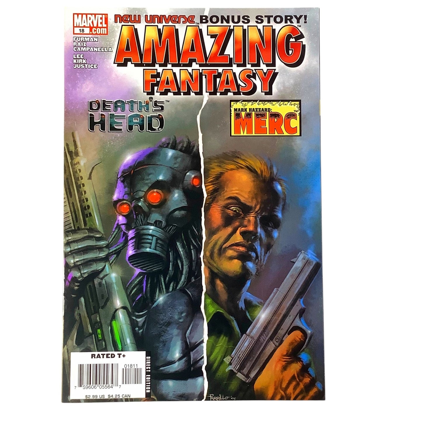 Marvel's Amazing Fantasy #18, Death's Head / Bonus Story: Merc, Apr 2006, NM 9.4