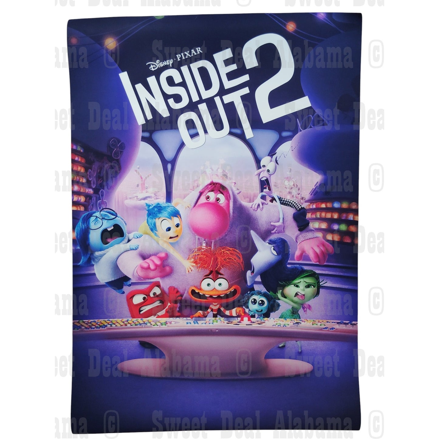 Inside Out 2 – 16” x 24” Canvas Print of Movie Poster – Unframed