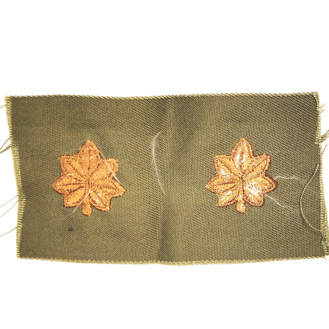 US Navy Coast Guard LCDR O‑4 Rank Patch Pair Subdued ODG 2‑1/4" × 4‑1/2" Vintage