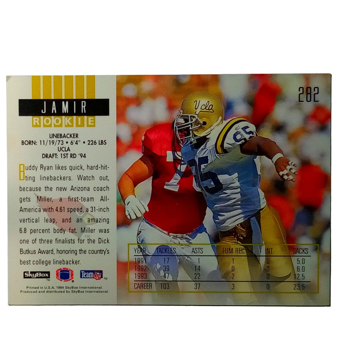 1994 SkyBox Impact Football #282 Jamir Miller Rookie Card (UCLA)