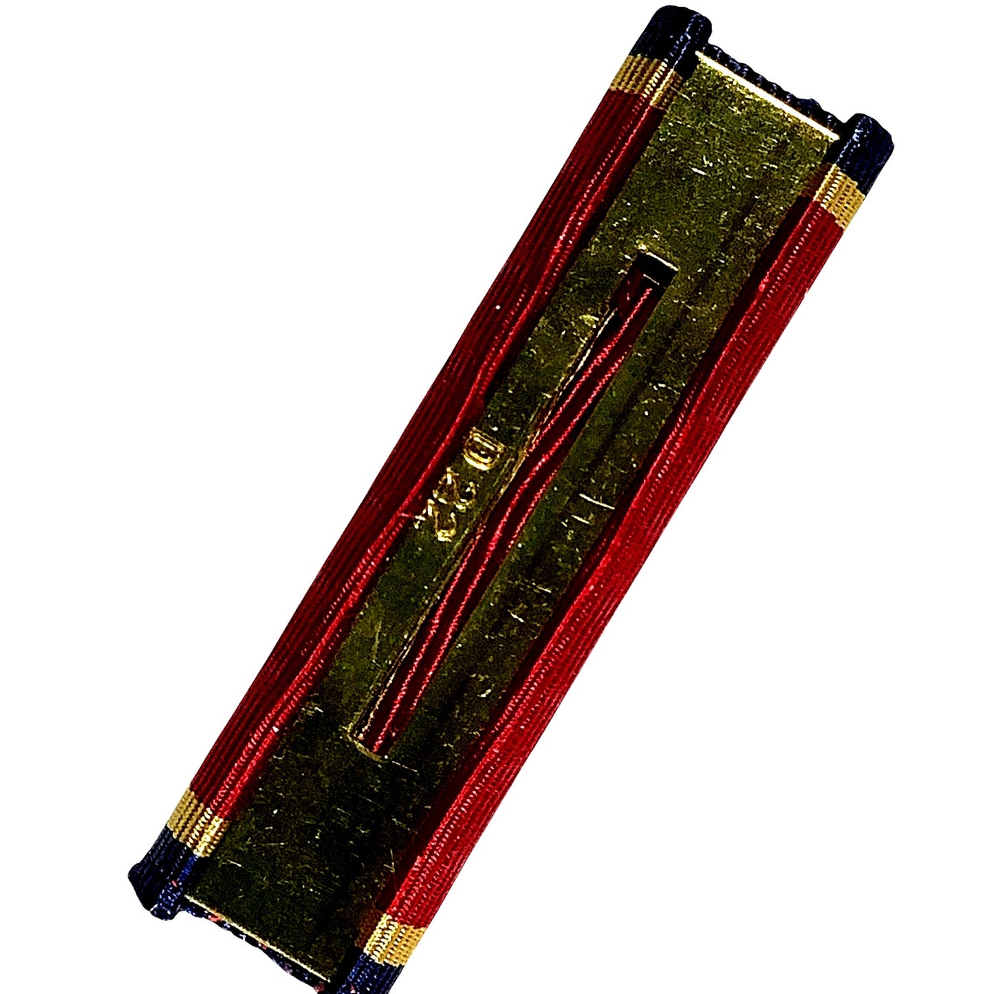 Navy Reserve Medal Ribbon, 1-3/8"L x 3/8"H, Only Awarded From 1938-1958