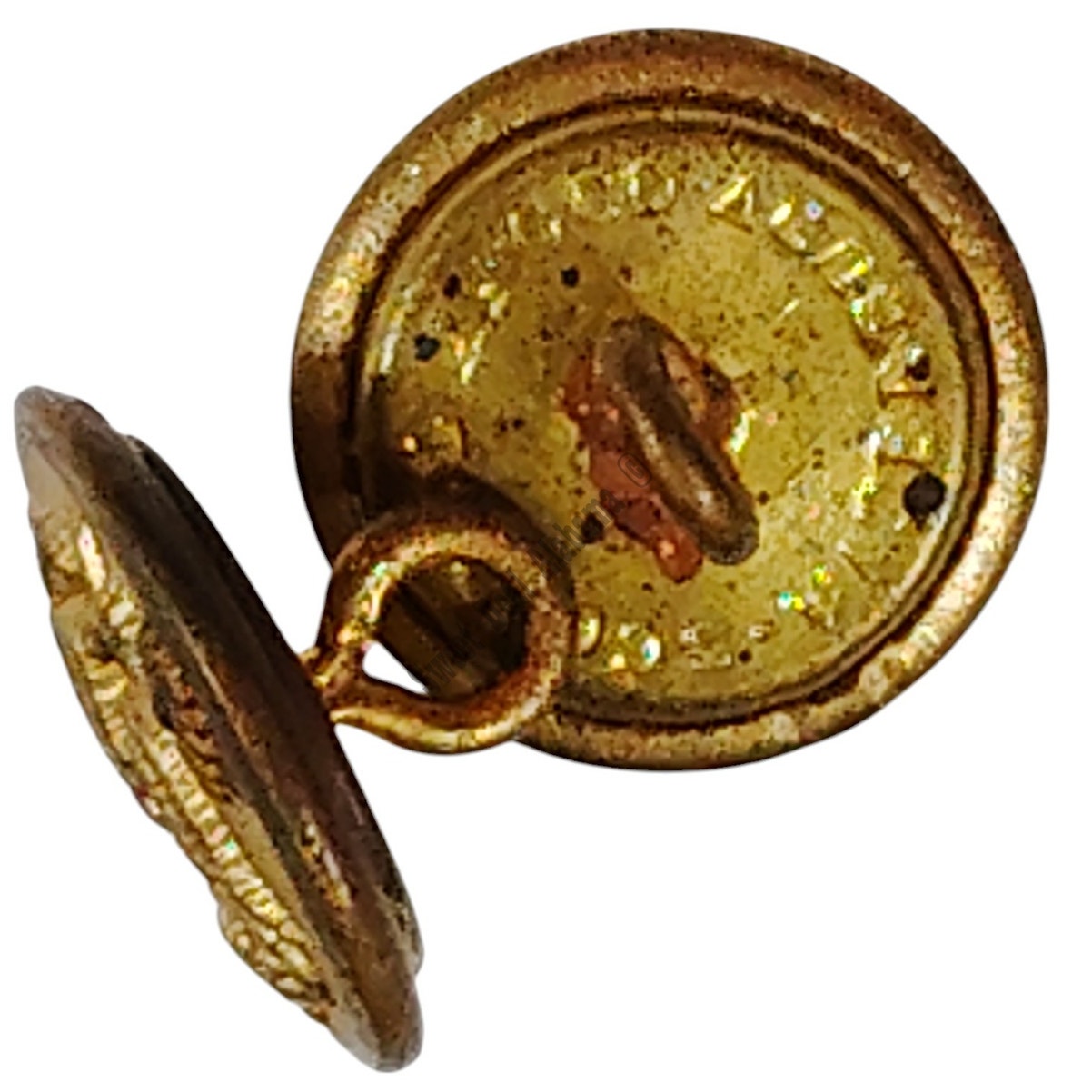 6 Eagle Great Seal Buttons, 27 Ligne (5/8"D), WWI and/or WWII Scovill Waterbury