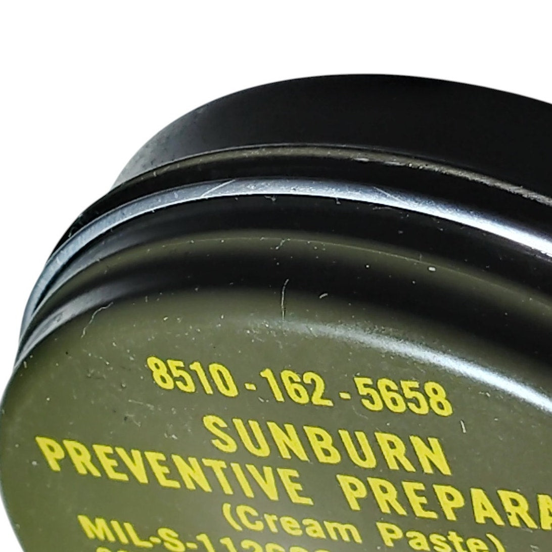 1967 Sunburn Preventive Preparation – Cream Paste – MIL-S-11262C – Octagon Process Inc. – 2oz