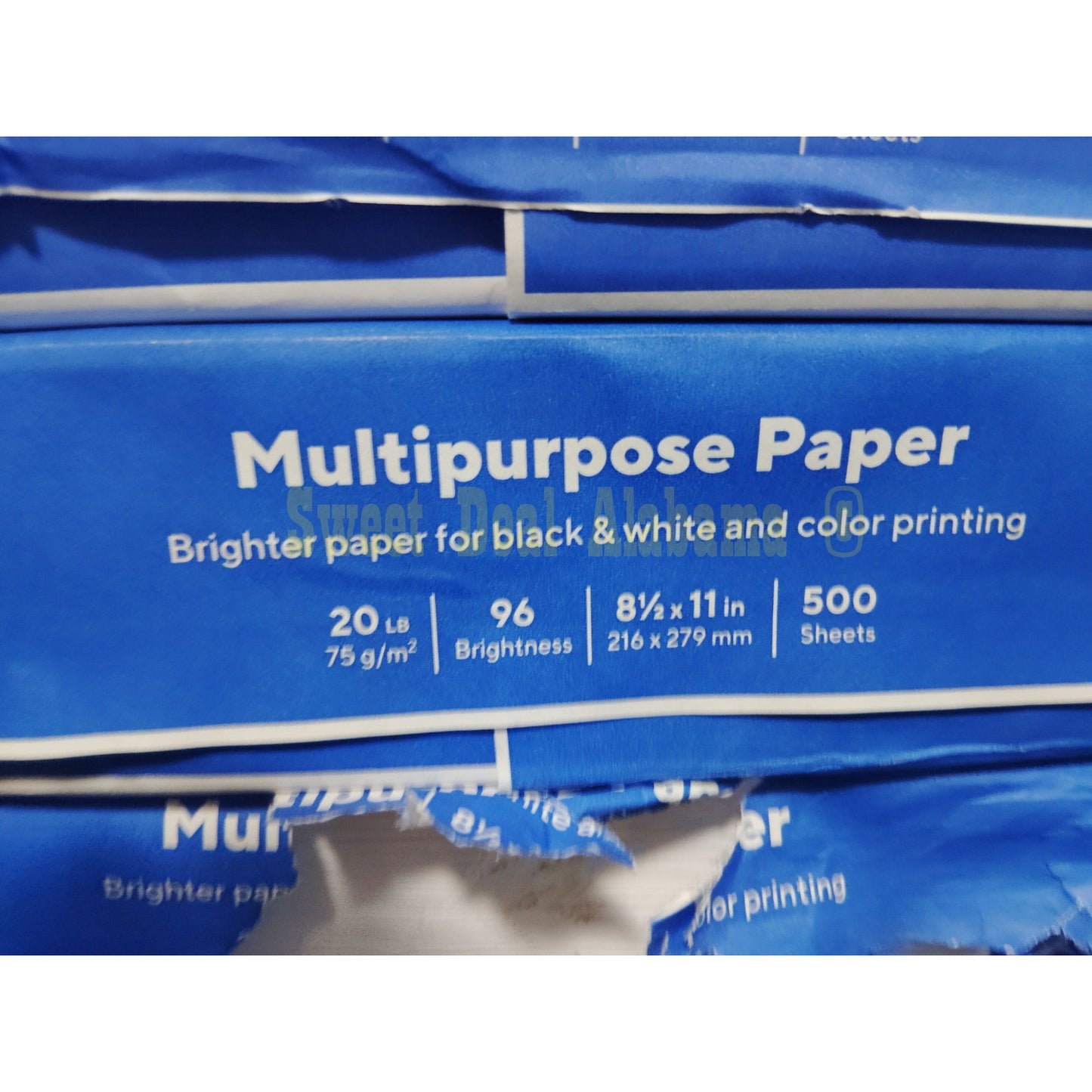 3 Reams, 1500 Pages, TRU RED 8.5 X 11 Multipurpose Paper, 20 Lbs., 96 Brightness