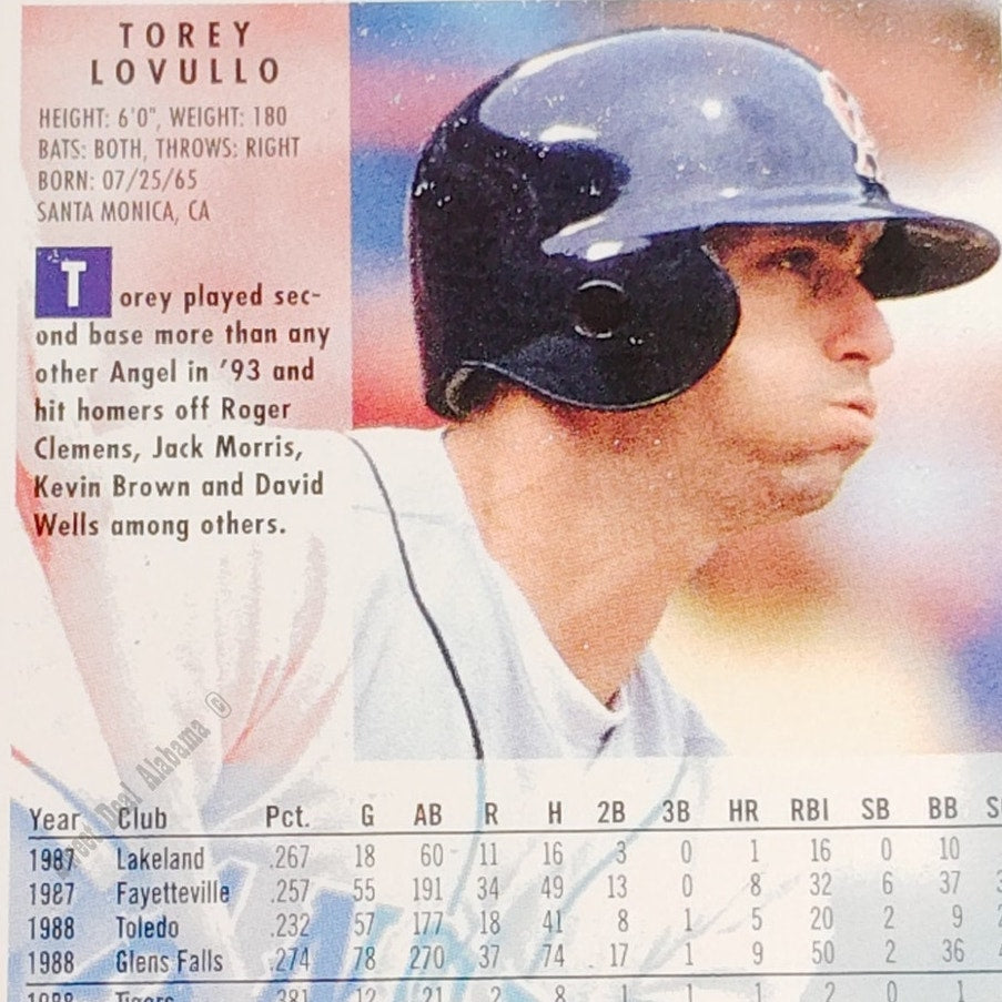 Tony Lovullo, California Angels, #63, 1994 Fleer Baseball Collector's Card
