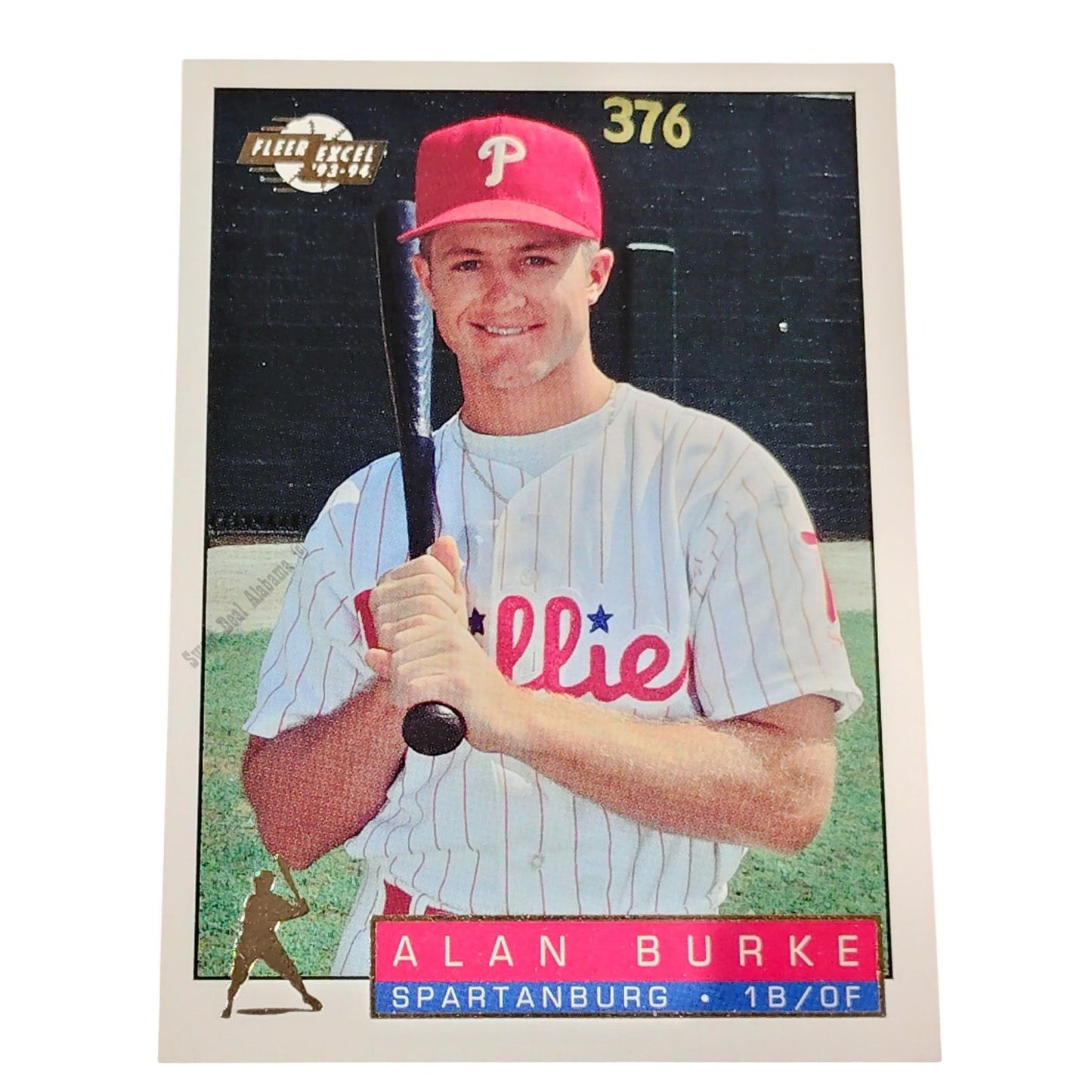 Alan Burke, Spartenburg Phillies, No. 244, 93-94 Fleer Excel Minor Leagues