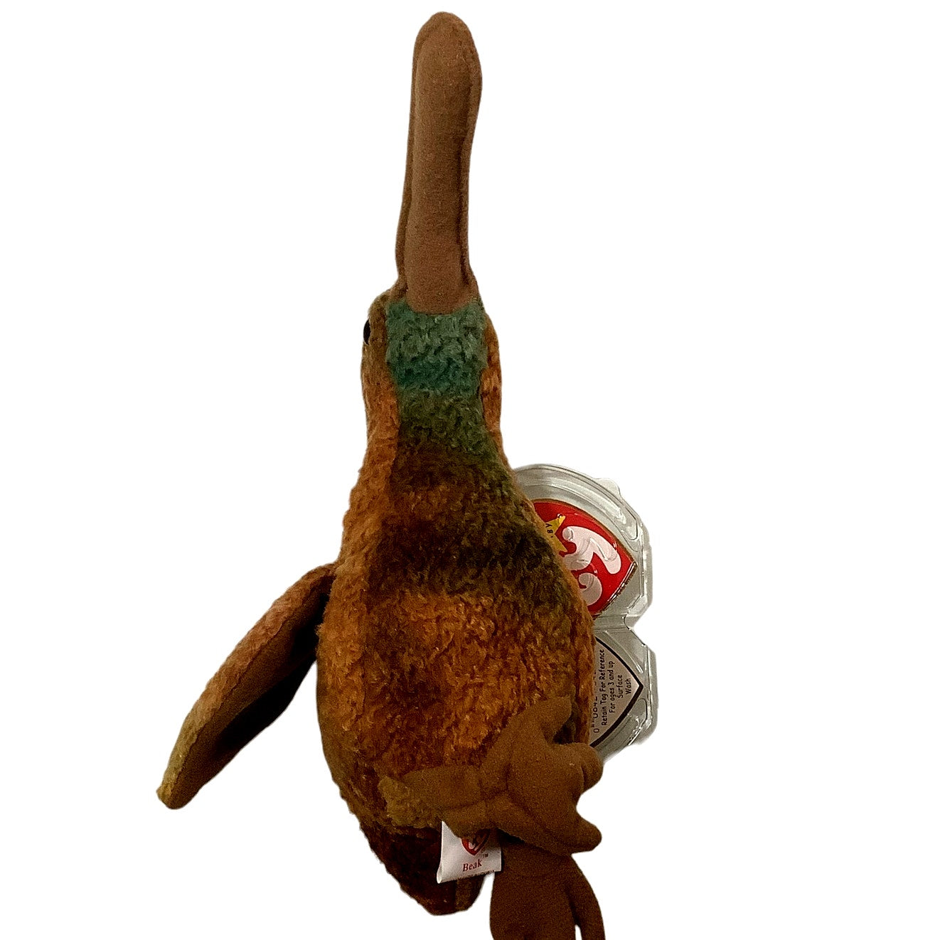 Ty Beanie Baby - BEAK the Kiwi Bird, MWMT'S, Born 2/3/98, Retired 12/23/99