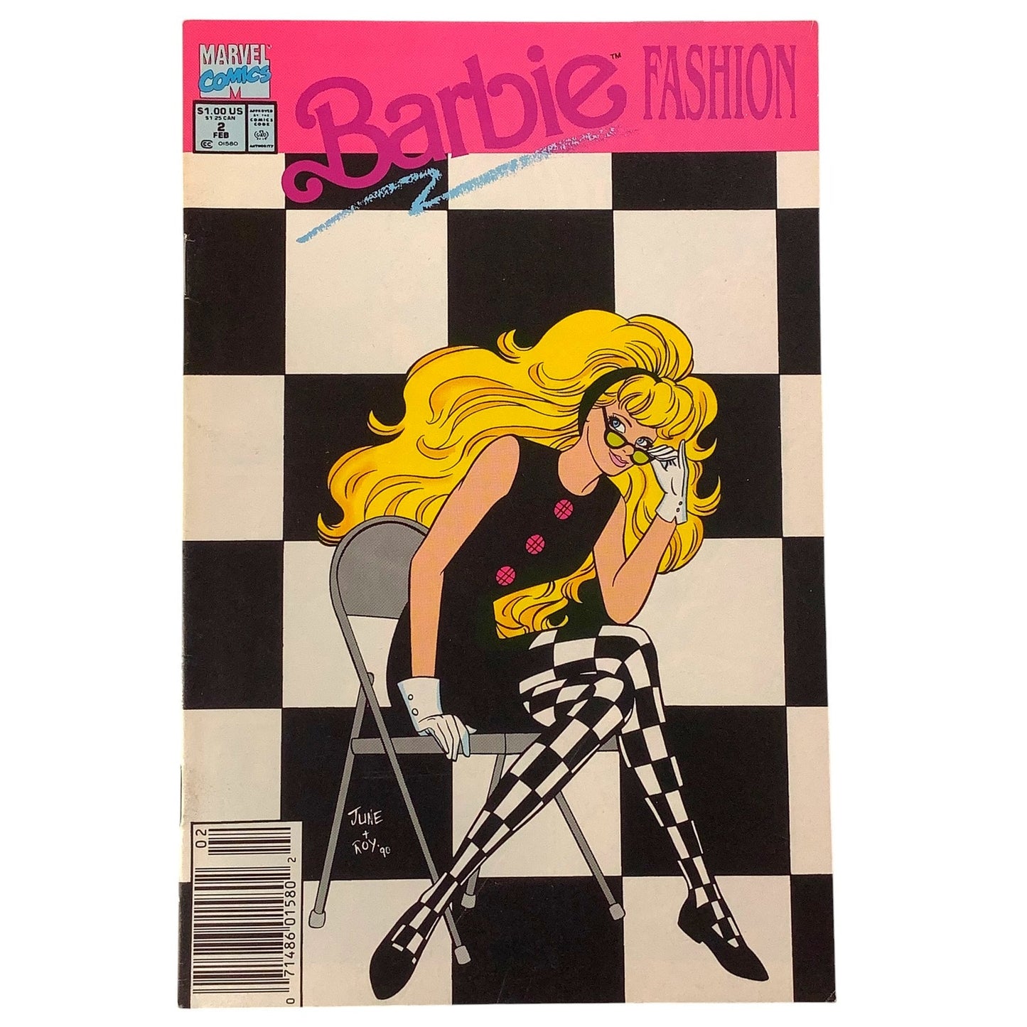 Marvel's Barbie Fashion #2. Get Me to the Studio on Time!, Feb 1991, NM 9.4