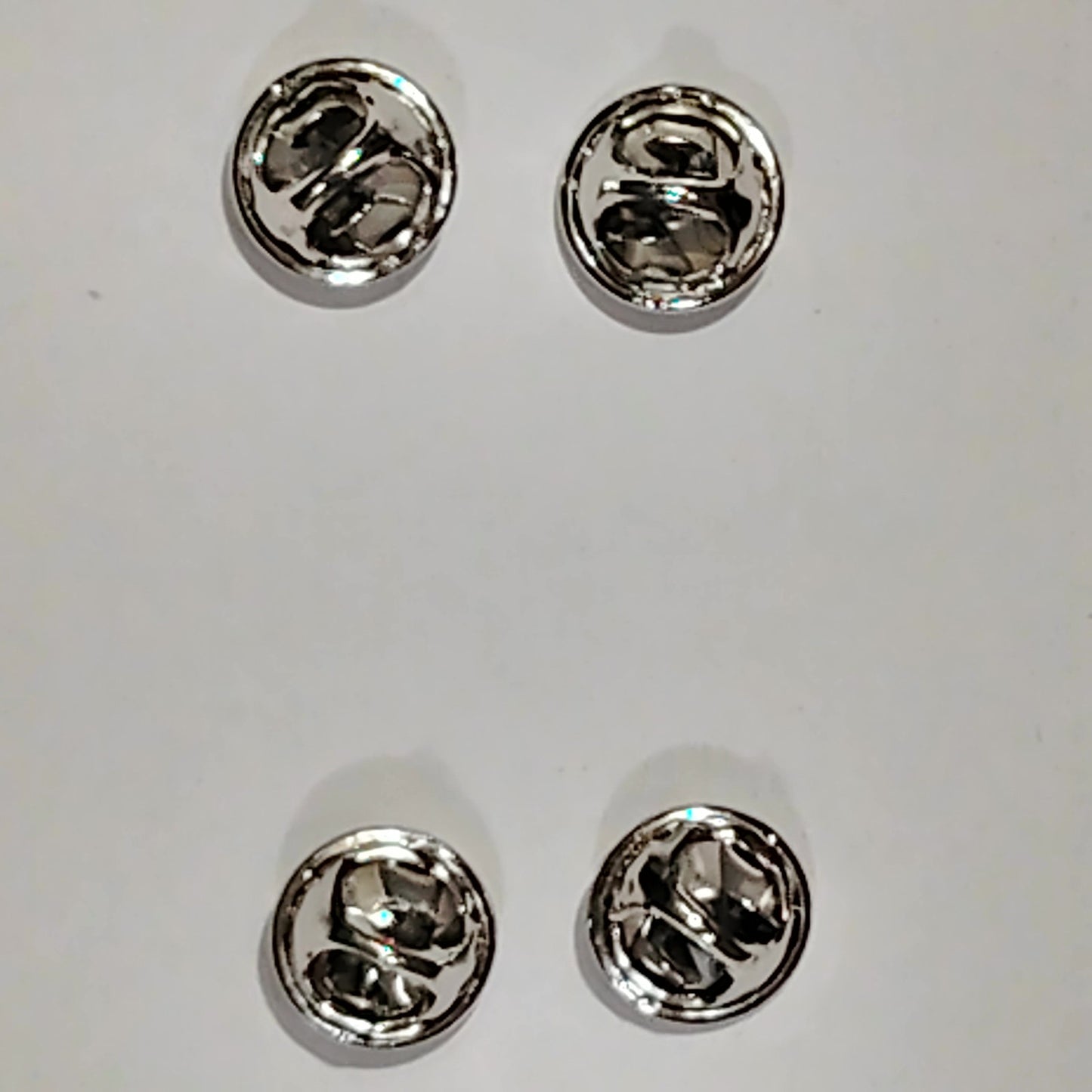 Corporal Hat, Lapel Device Pin Set, 3/4"W x 7/16"H, Silver Finish