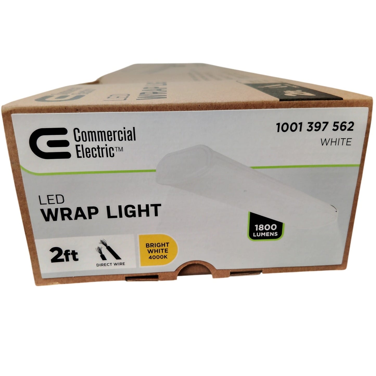 Commercial Electric 2-Pack 24 in. Integrated LED Wraparound Ceiling Light – 1800 Lumens