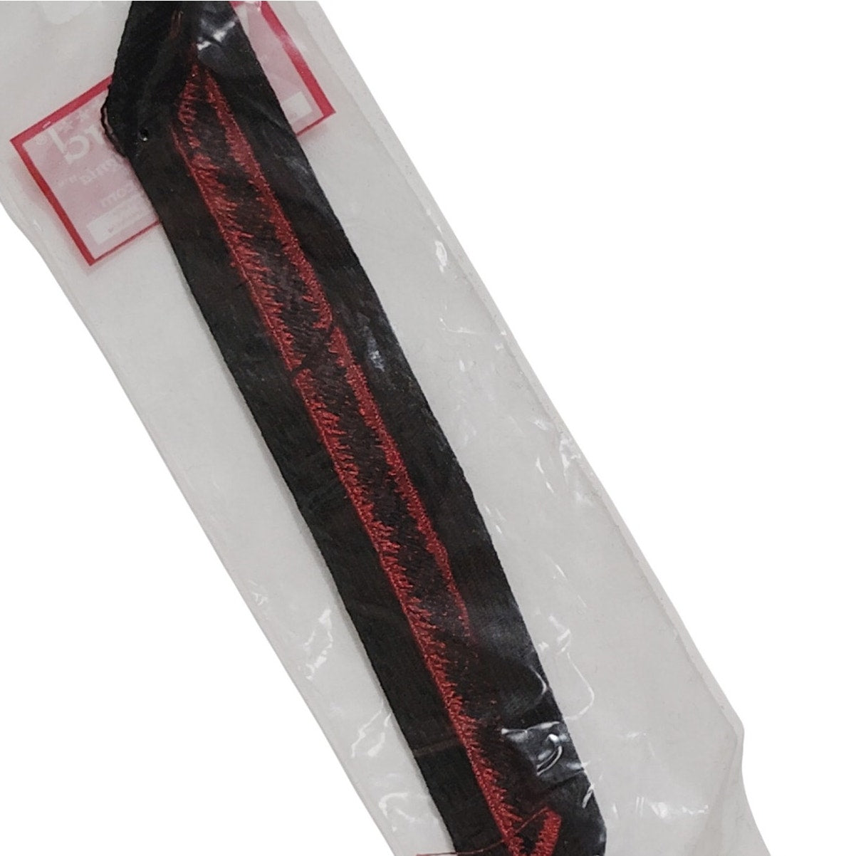 Navy Enlisted Male Hash Mark – Red Embroidered on Blue Serge, Vanguard, 6-1/2" x 1", 1 Stripe