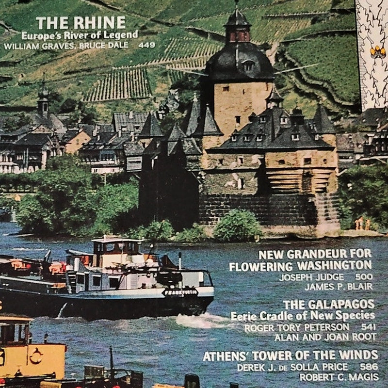 National Geographic Magazine – April 1967 | The Rhine, Galapagos & Athens