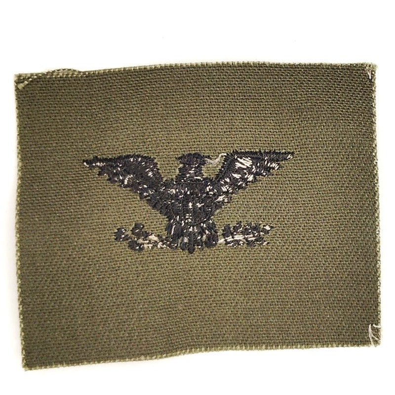 US Military Colonel Navy Captain O‑6 Left‑Facing Patch Subdued ODG 2" × 2‑1/4"