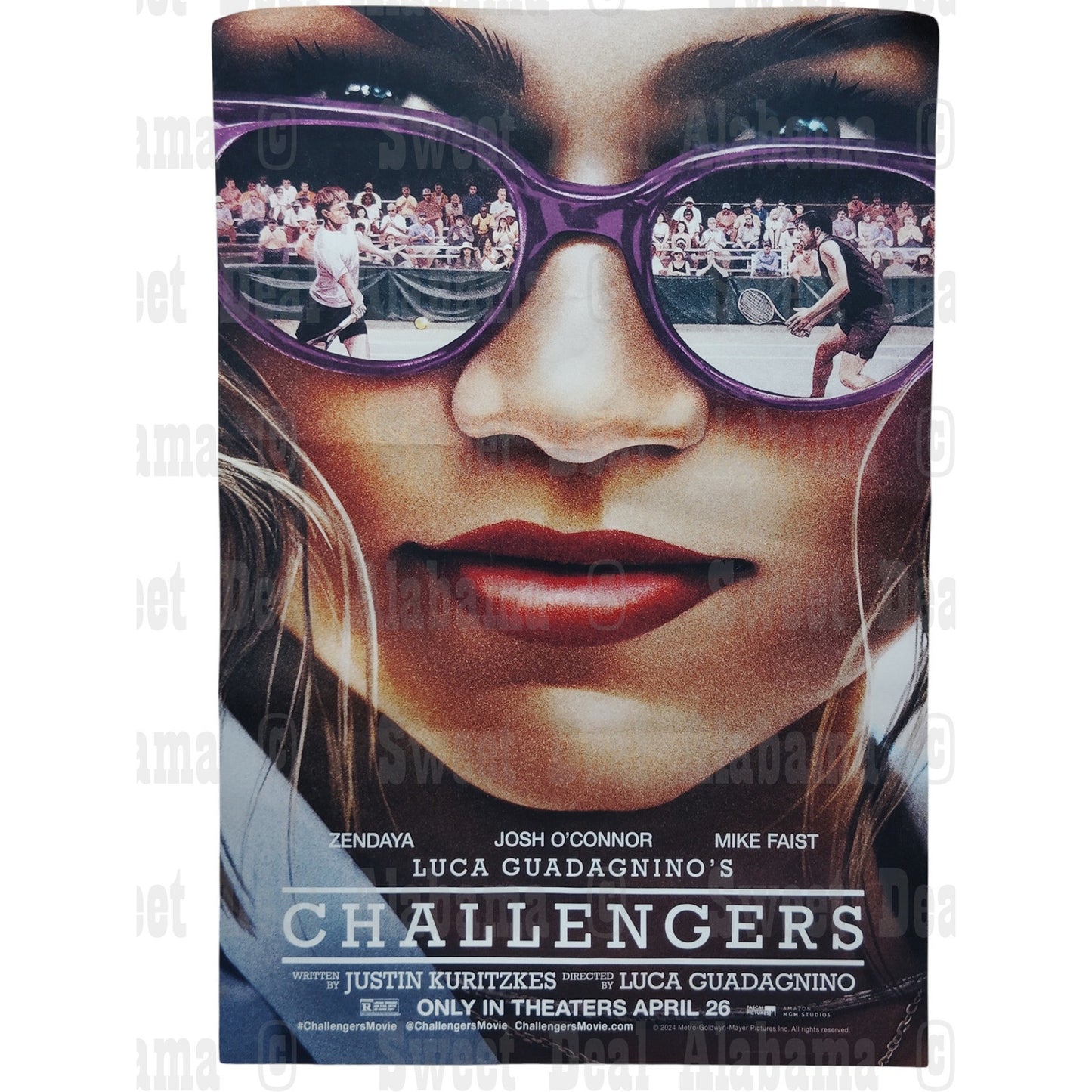 Challengers – 16” x 24” Canvas Print of Movie Poster – Unframed