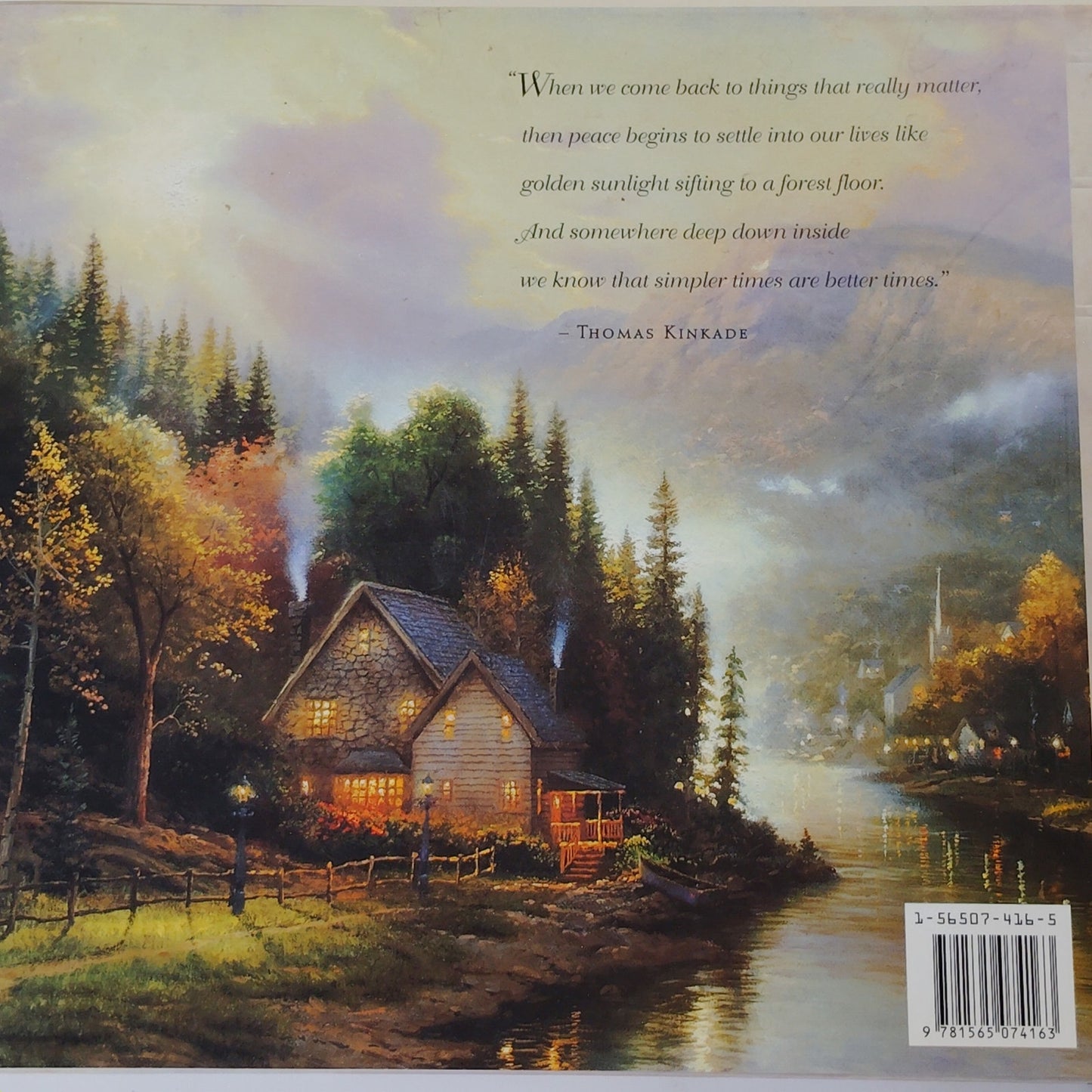 Simpler Times Thomas Kinkade 1994 Hardcover Gift Book 11.25" x 9.75"