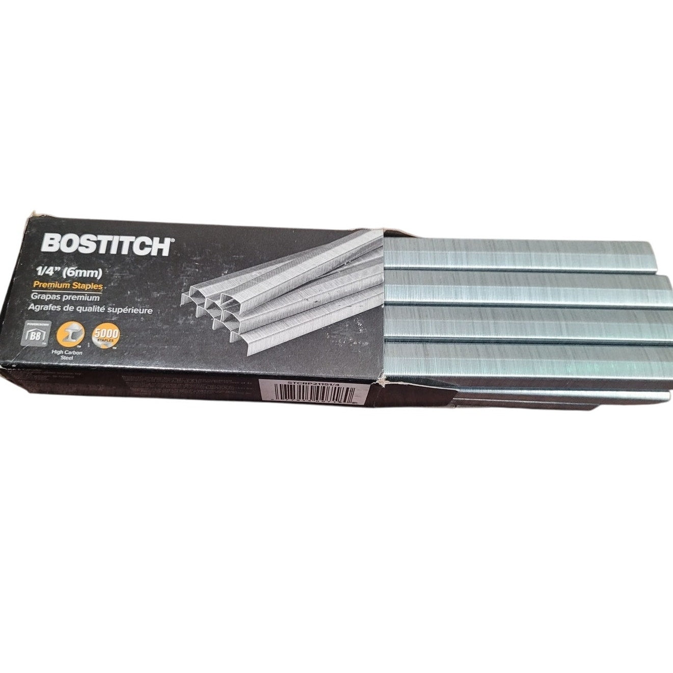 3 Boxes Bostitch Staples 1/4" Leg 5000/Box Standard Chisel Point Office Supply