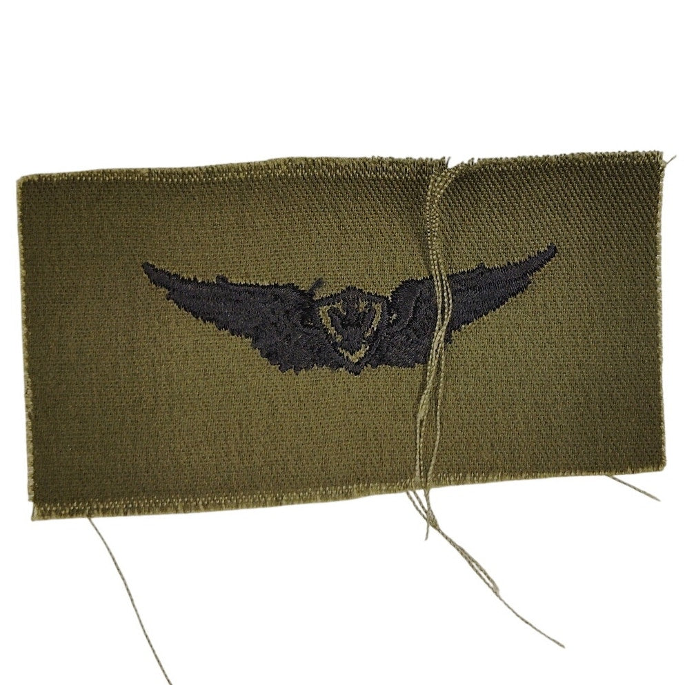 VTG US Army Aviator Pilot Subdued OD Green Flight Badge Patch 3.75" × 2" Sew‑On