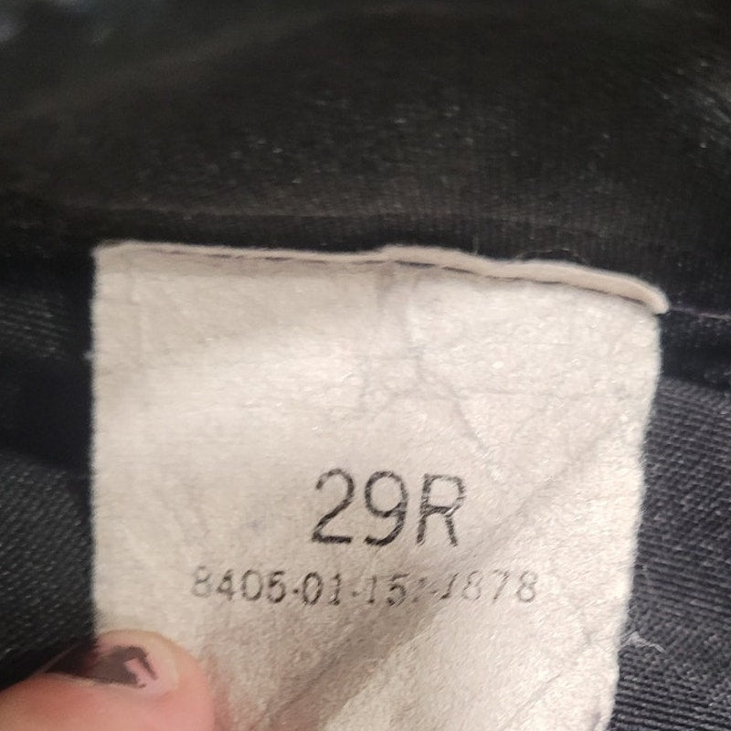 U.S. Navy Tropical Dress Trousers - Size 29R - Blue Shade 3346 - Poly/Wool