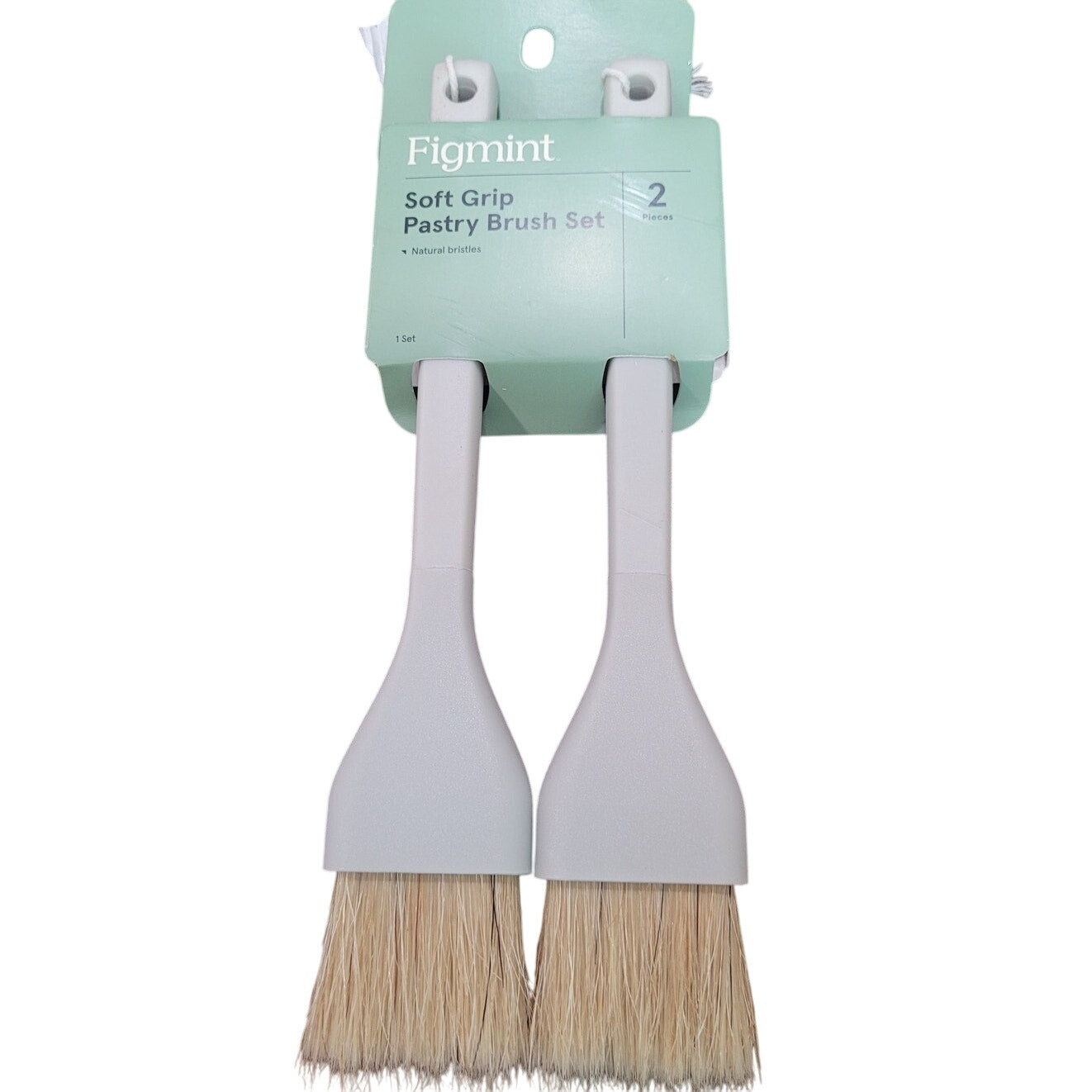 2-pc Pastry Brush Set, Gray, Figmint Cooking & Basting Brushes, Polypropylene, 10.08" L