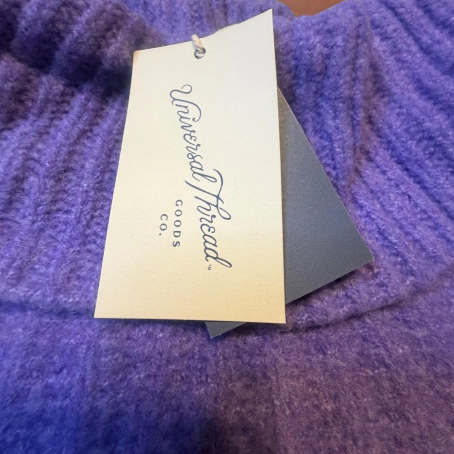 Universal Thread Womens 2X Purple Mock Turtleneck Cashmere‑Like Pullover Sweater